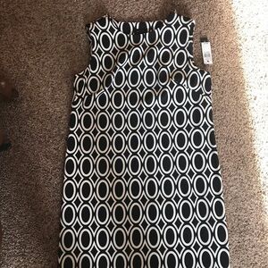 AB studio black and white dress